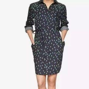 Bird Print knee length casual GAP t-shirt dress, Small